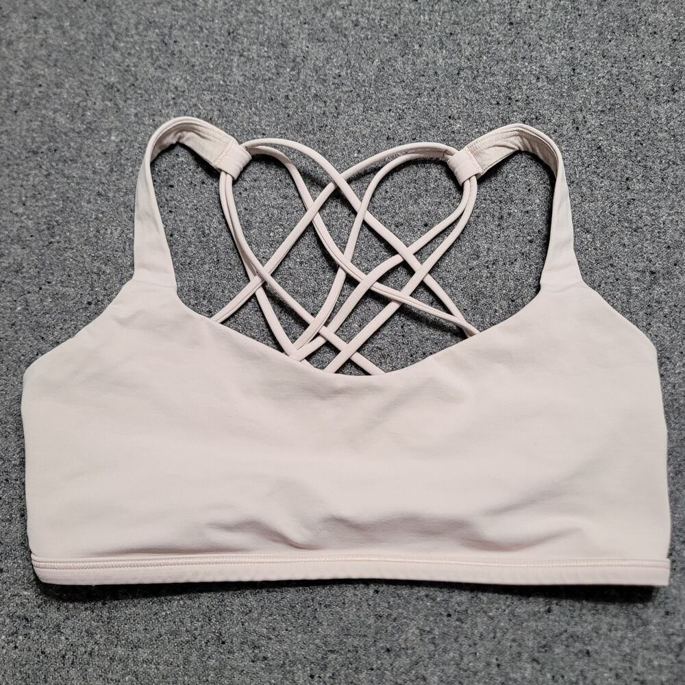 Lululemon Bra Womens 8 Small Bone Free To Be Wild Performance Yoga Training Gym
